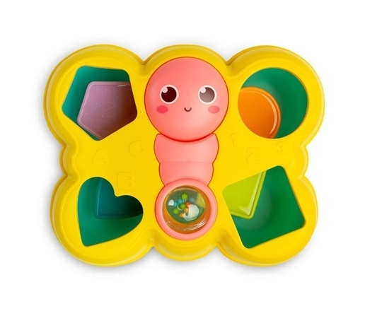 Edukačná vkladačka Motýľ, Toyz, žltá