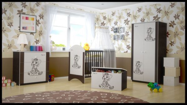 Babyboo Detská postieľka LUX s motivom Tigrík, 120 x 60 cm - Image 3