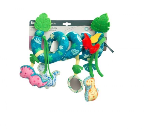 Edukačná, kontrastná špirála Colorful - Dino - Image 2